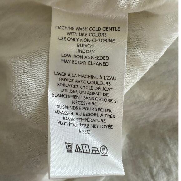 Antropologie Linen Blend Floral Halter Dress, Size 14 - Picture 7 of 8